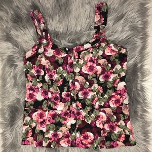 Banana Republic floral tank top shirt